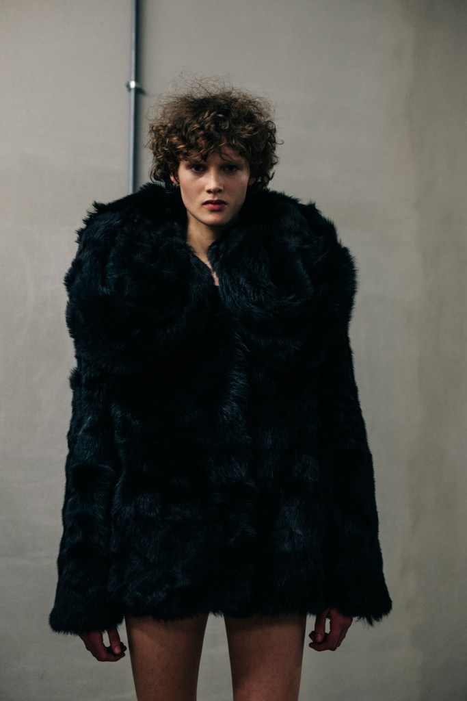 Backstage at Prada Fall 2025 Ready-To-Wear Collection at Paris Fashion Week