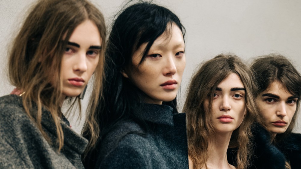 Backstage at Prada Fall 2025 Ready-To-Wear Collection at Paris Fashion Week