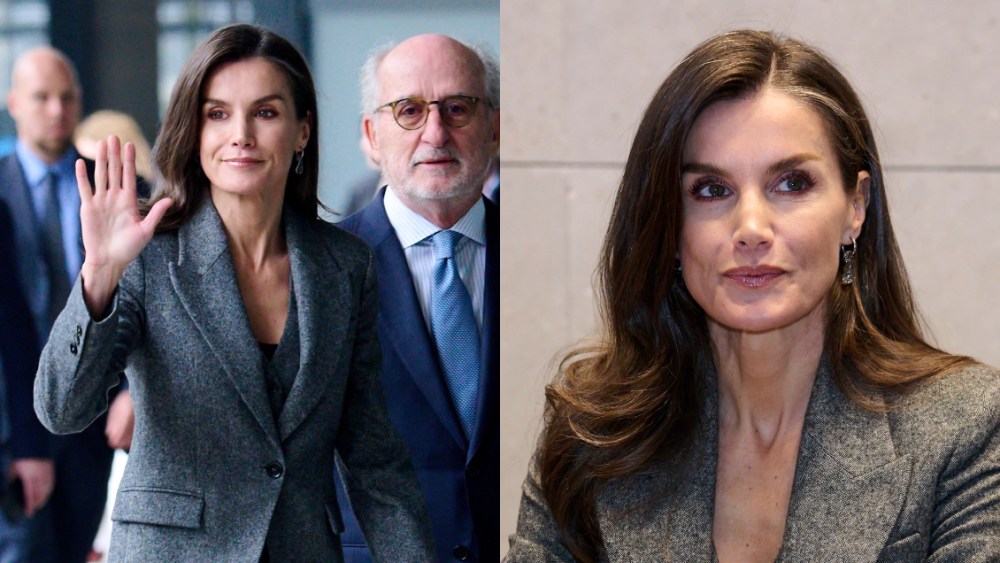 Queen Letizia, Mango, suit, Madrid