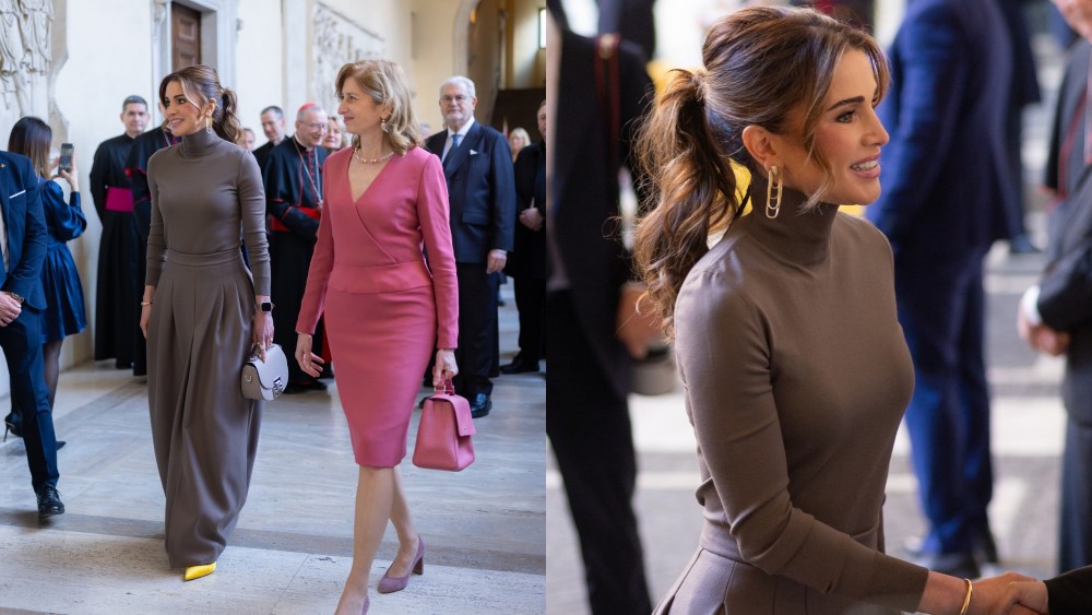 Queen Rania, Laura Mattarella, Max Mara, Aquazurra, Rome