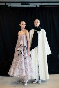 Backstage at Roksanda Fall 2025 Ready-to-Wear Collection at London Fashion Week