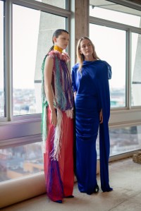 Backstage at Roksanda Fall 2025 Ready-to-Wear Collection at London Fashion Week