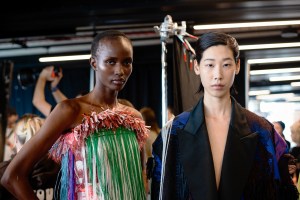 Backstage at Roksanda Fall 2025 Ready-to-Wear Collection at London Fashion Week