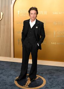 Jeremy Allen White at the 31st Screen Actors Guild Awards held at Shrine Auditorium and Expo Hall on February 23, 2025 in Los Angeles, California.