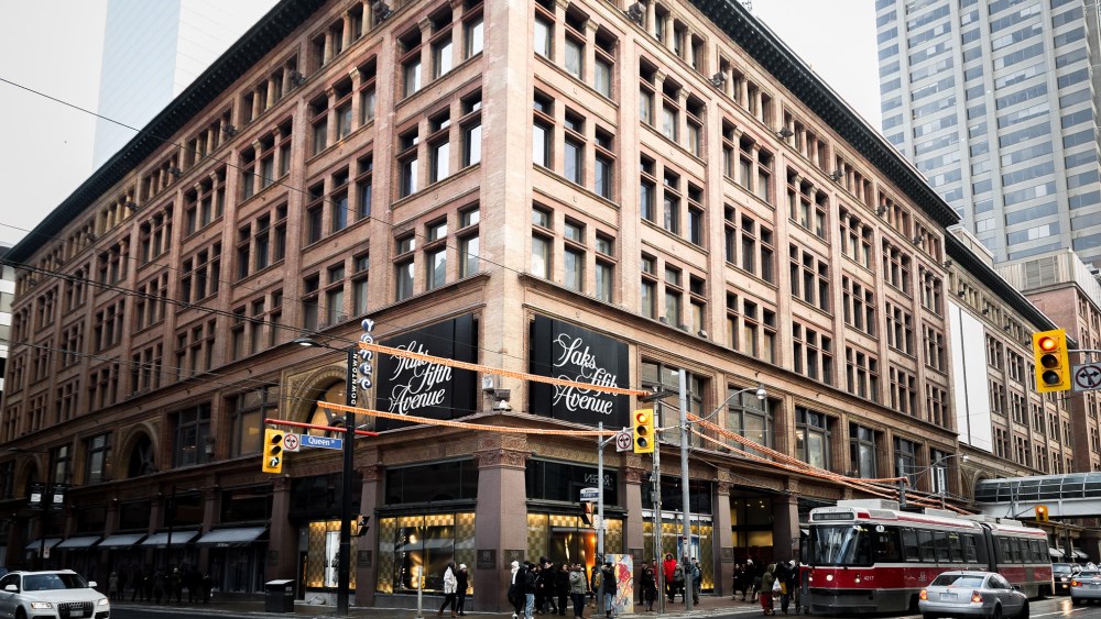 The Saks Fifth Ave store in Toronto.