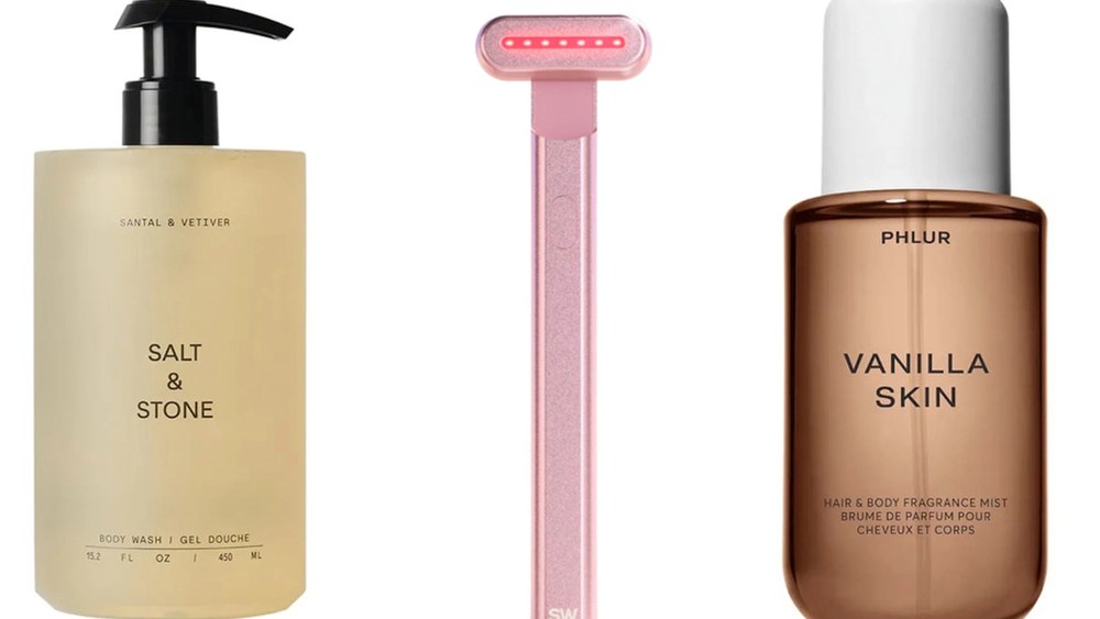 Luxe body washes, fragrance mists and at-home beauty devices are on the rise, data shows.