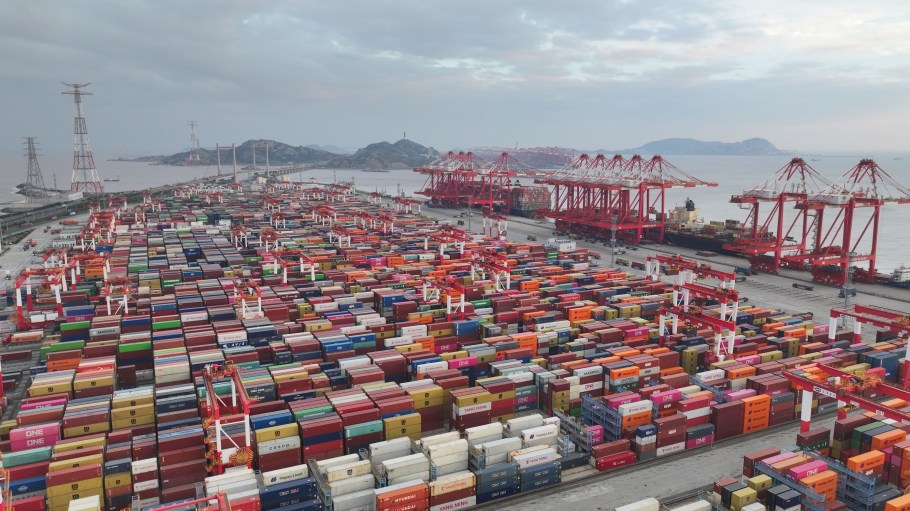 The world's busiest port had its biggest month ever in January as U.S. businesses scrambled to secure cargo.