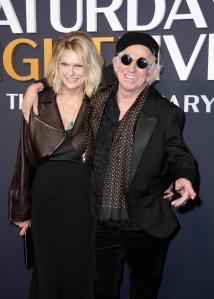 Patti Hansen, Keith Richards at SNL50: The Anniversary Special at 30 Rockefeller Plaza on February 16, 2025 in New York, New York.