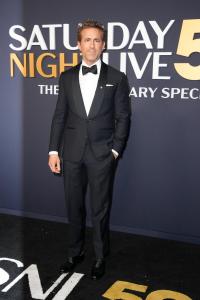 Ryan Reynolds at SNL50: The Anniversary Special at 30 Rockefeller Plaza on February 16, 2025 in New York, New York.