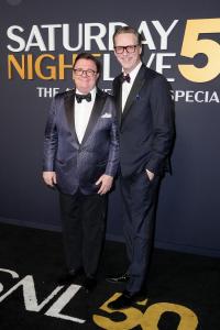 Nathan Lane, Devlin Elliott at SNL50: The Anniversary Special at 30 Rockefeller Plaza on February 16, 2025 in New York, New York.