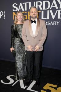 Laura Bargatze, Nate Bargatze at SNL50: The Anniversary Special at 30 Rockefeller Plaza on February 16, 2025 in New York, New York.