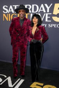J. B. Smoove, Shahidah Omar at SNL50: The Anniversary Special at 30 Rockefeller Plaza on February 16, 2025 in New York, New York.