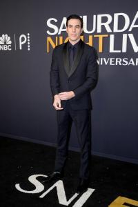 Sacha Baron Cohen at SNL50: The Anniversary Special at 30 Rockefeller Plaza on February 16, 2025 in New York, New York.