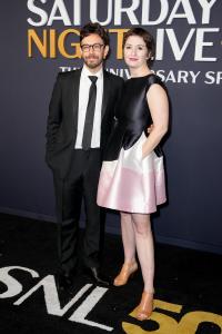 Jorma Taccone, Marielle Heller at SNL50: The Anniversary Special at 30 Rockefeller Plaza on February 16, 2025 in New York, New York.