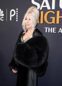 Cher at SNL50: The Anniversary Special at 30 Rockefeller Plaza on February 16, 2025 in New York, New York.