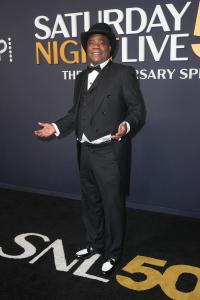 Tracy Morgan at SNL50: The Anniversary Special at 30 Rockefeller Plaza on February 16, 2025 in New York, New York.