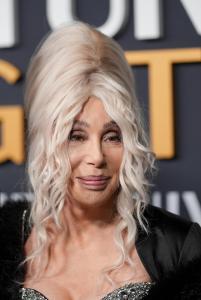 Cher at SNL50: The Anniversary Special at 30 Rockefeller Plaza on February 16, 2025 in New York, New York.