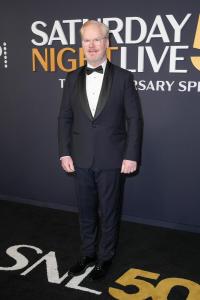 Jim Gaffigan at SNL50: The Anniversary Special at 30 Rockefeller Plaza on February 16, 2025 in New York, New York.