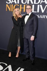 Sarah Jessica Parker, Matthew Broderick at SNL50: The Anniversary Special at 30 Rockefeller Plaza on February 16, 2025 in New York, New York.
