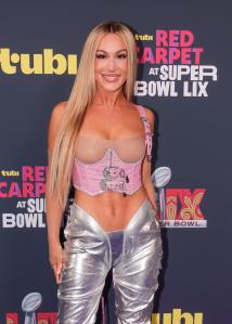 Jamie Hauptmann at the Tubi Red Carpet during Super Bowl LIX at Caesars Superdome on February 09, 2025 in New Orleans, Louisiana.