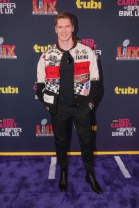 Josef Newgarden at the Tubi Red Carpet during Super Bowl LIX at Caesars Superdome on February 09, 2025 in New Orleans, Louisiana.