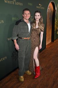 Tony Cavalero, Annie Cavalero at "The White Lotus" Season 3 Los Angeles Premiere held at Paramount Studios on February 10, 2025 in Los Angeles, California.