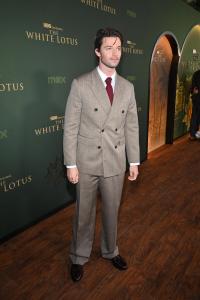 Patrick Schwarzenegger at "The White Lotus" Season 3 Los Angeles Premiere held at Paramount Studios on February 10, 2025 in Los Angeles, California.