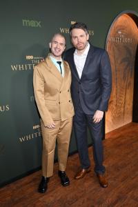 Evan Ross Katz, David Bernad at "The White Lotus" Season 3 Los Angeles Premiere held at Paramount Studios on February 10, 2025 in Los Angeles, California.