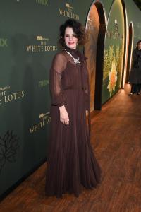 Parker Posey at "The White Lotus" Season 3 Los Angeles Premiere held at Paramount Studios on February 10, 2025 in Los Angeles, California.