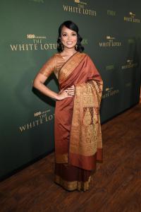 Shalini Peiris at "The White Lotus" Season 3 Los Angeles Premiere held at Paramount Studios on February 10, 2025 in Los Angeles, California.