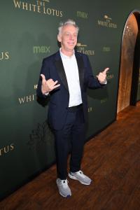 Mike White at "The White Lotus" Season 3 Los Angeles Premiere held at Paramount Studios on February 10, 2025 in Los Angeles, California.