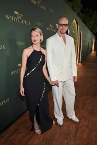 Vilma Kutaviciute, Yuri Kolokolnikov at "The White Lotus" Season 3 Los Angeles Premiere held at Paramount Studios on February 10, 2025 in Los Angeles, California.