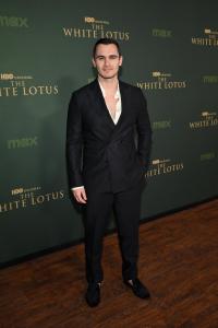 Julian Kostov at "The White Lotus" Season 3 Los Angeles Premiere held at Paramount Studios on February 10, 2025 in Los Angeles, California.