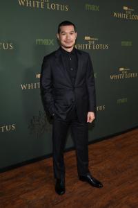 Tayme Thapthimthong at "The White Lotus" Season 3 Los Angeles Premiere held at Paramount Studios on February 10, 2025 in Los Angeles, California.