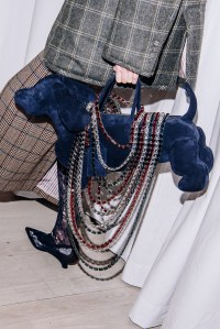 Backstage at Thom Browne Fall 2025 Ready-to-Wear Show