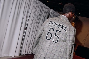 Backstage at Thom Browne Fall 2025 Ready-to-Wear Show