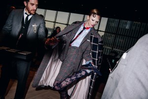 Backstage at Thom Browne Fall 2025 Ready-to-Wear Show