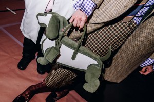 Backstage at Thom Browne Fall 2025 Ready-to-Wear Show