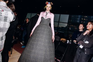 Backstage at Thom Browne Fall 2025 Ready-to-Wear Show