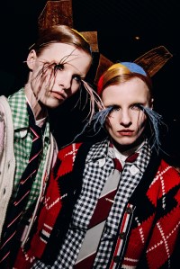 Backstage at Thom Browne Fall 2025 Ready-to-Wear Show