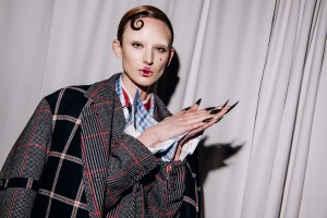Backstage at Thom Browne Fall 2025 Ready-to-Wear Show