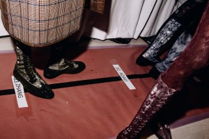 Backstage at Thom Browne Fall 2025 Ready-to-Wear Show