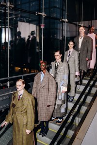 Backstage at Thom Browne Fall 2025 Ready-to-Wear Show