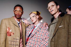 Backstage at Thom Browne Fall 2025 Ready-to-Wear Show