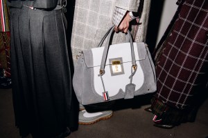 Backstage at Thom Browne Fall 2025 Ready-to-Wear Show