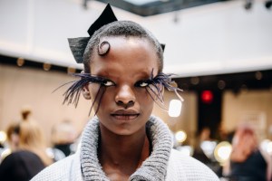 Backstage at Thom Browne Fall 2025 Ready-to-Wear Show