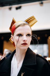 Backstage at Thom Browne Fall 2025 Ready-to-Wear Show