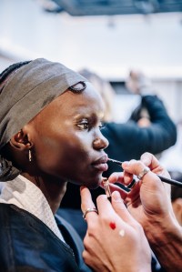 Backstage at Thom Browne Fall 2025 Ready-to-Wear Show