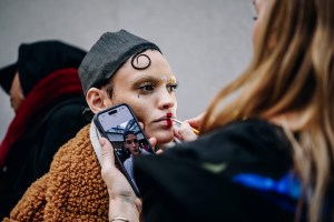 Backstage at Thom Browne Fall 2025 Ready-to-Wear Show