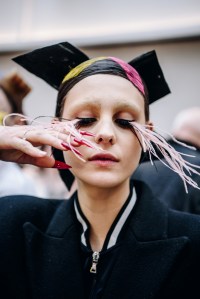 Backstage at Thom Browne Fall 2025 Ready-to-Wear Show